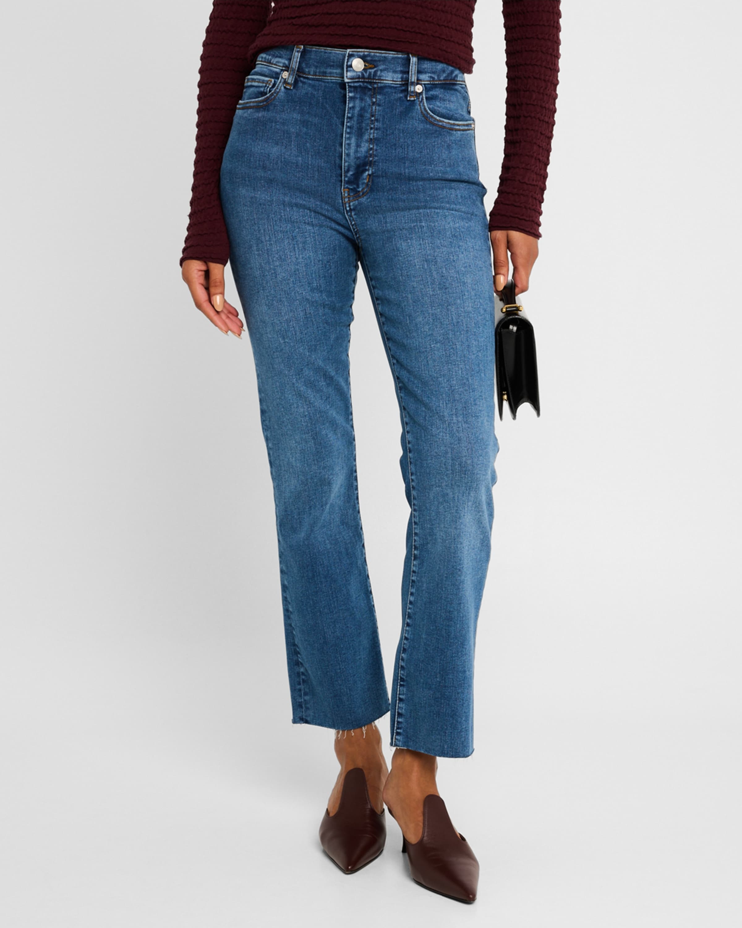 Le High Straight Raw Fray Jeans - 2