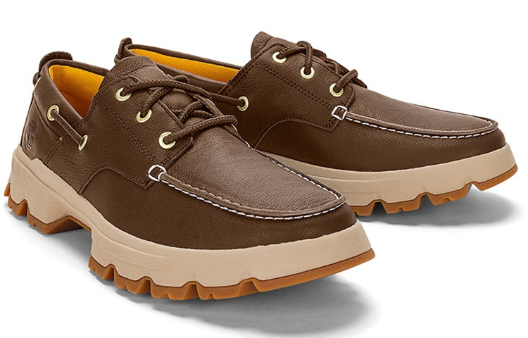 Timberland Greenstride Originals Ultra Leather Boat Shoes 'Dark Brown' A5RH4W - 4