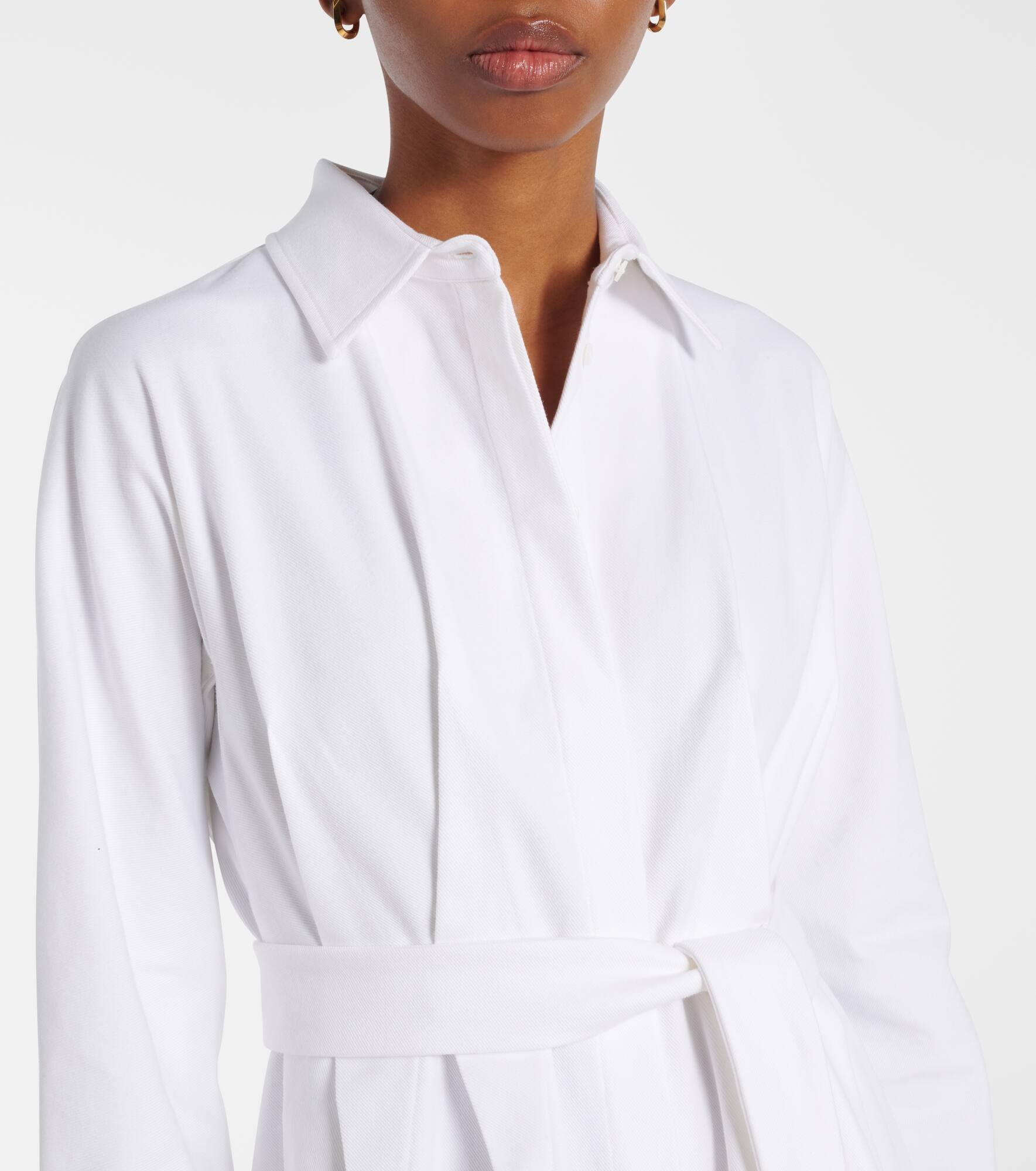 Arezzo gabardine shirt dress - 4