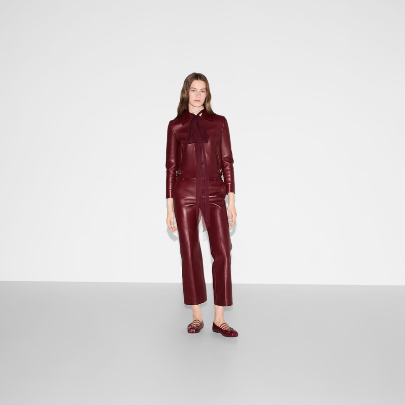 GUCCI Leather jacket with Horsebit detail outlook