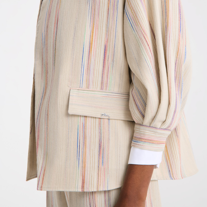 Kimono jacket Rainbow - Jacquard striped cotton 5