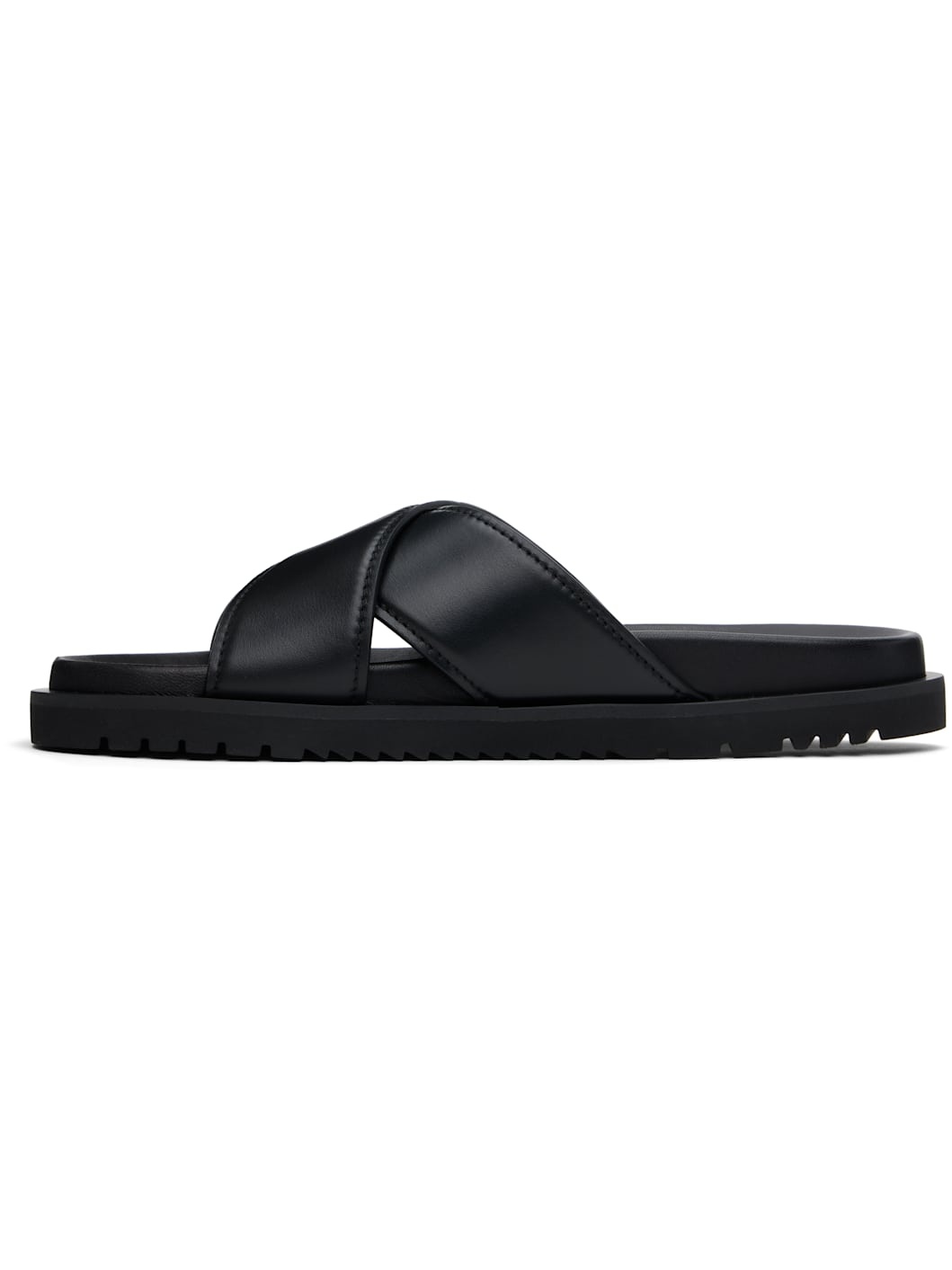 Black Logo Sandals - 3
