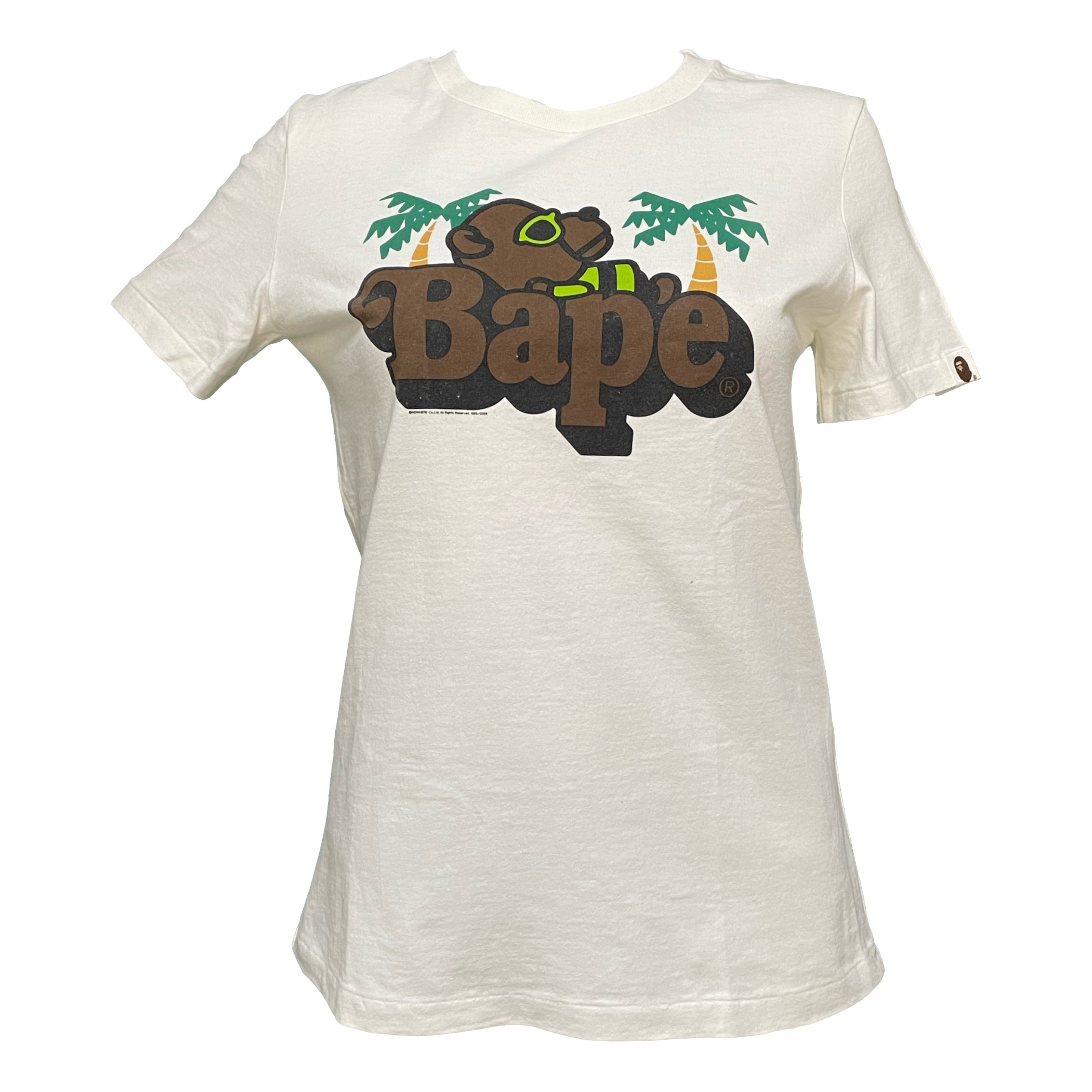 A Bathing Ape Milo Monogram Cotton T-Shirt - White