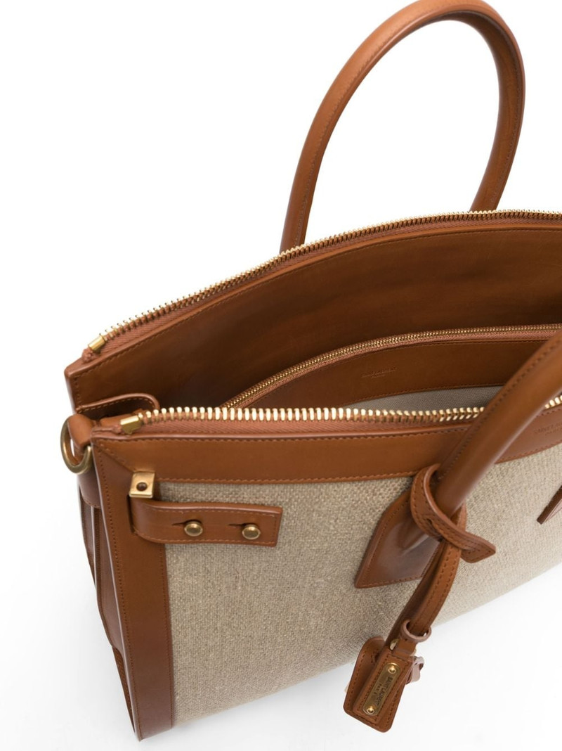 large Sac De Jour linen tote bag 5