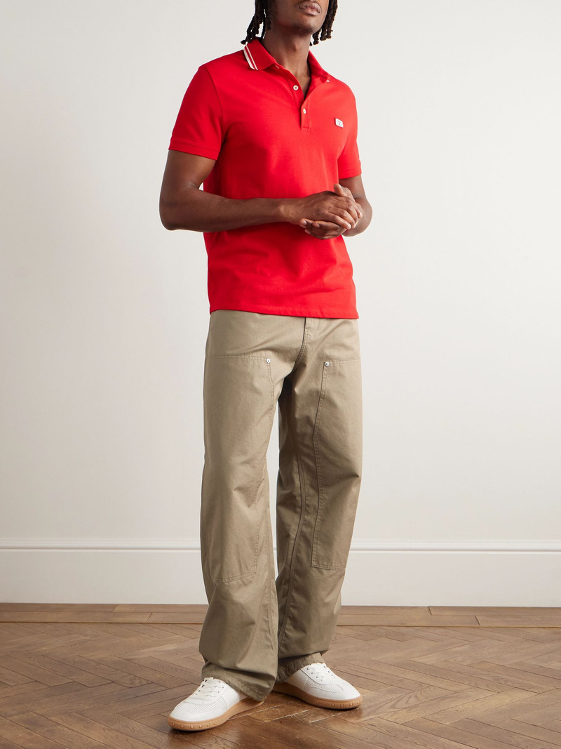 Valentino Straight-Leg Cotton-Canvas Cargo Trousers Beige outlook