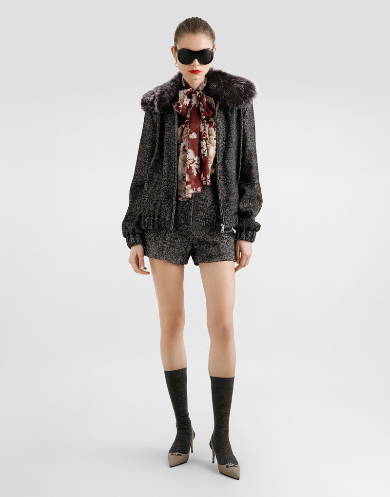 Dolce & Gabbana Wool chevron jacket outlook