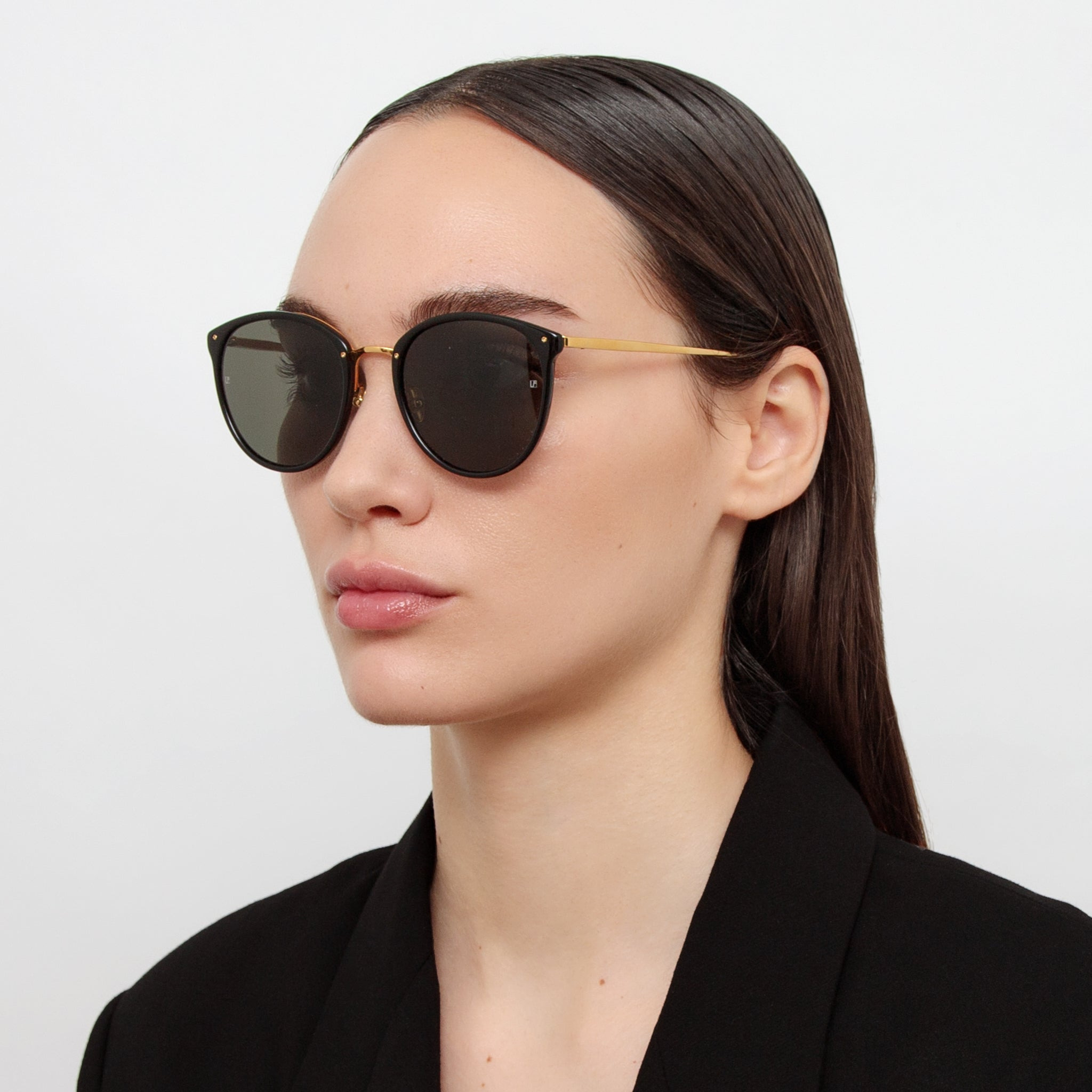 THE CALTHORPE | MEN'S OVAL SUNGLASSES IN BLACK FRAME(C13) - 3