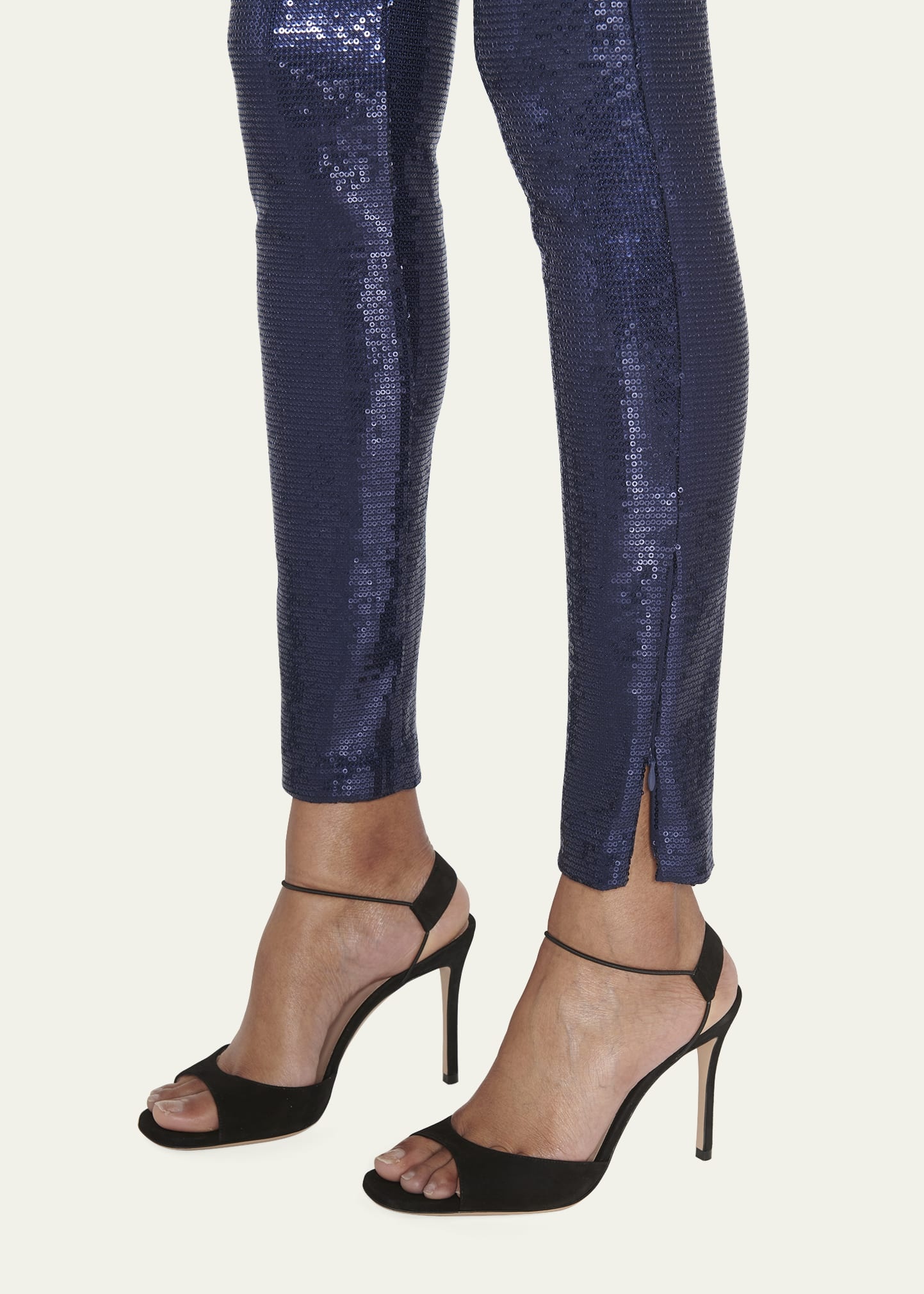 Sequin Ankle Leggings - 5