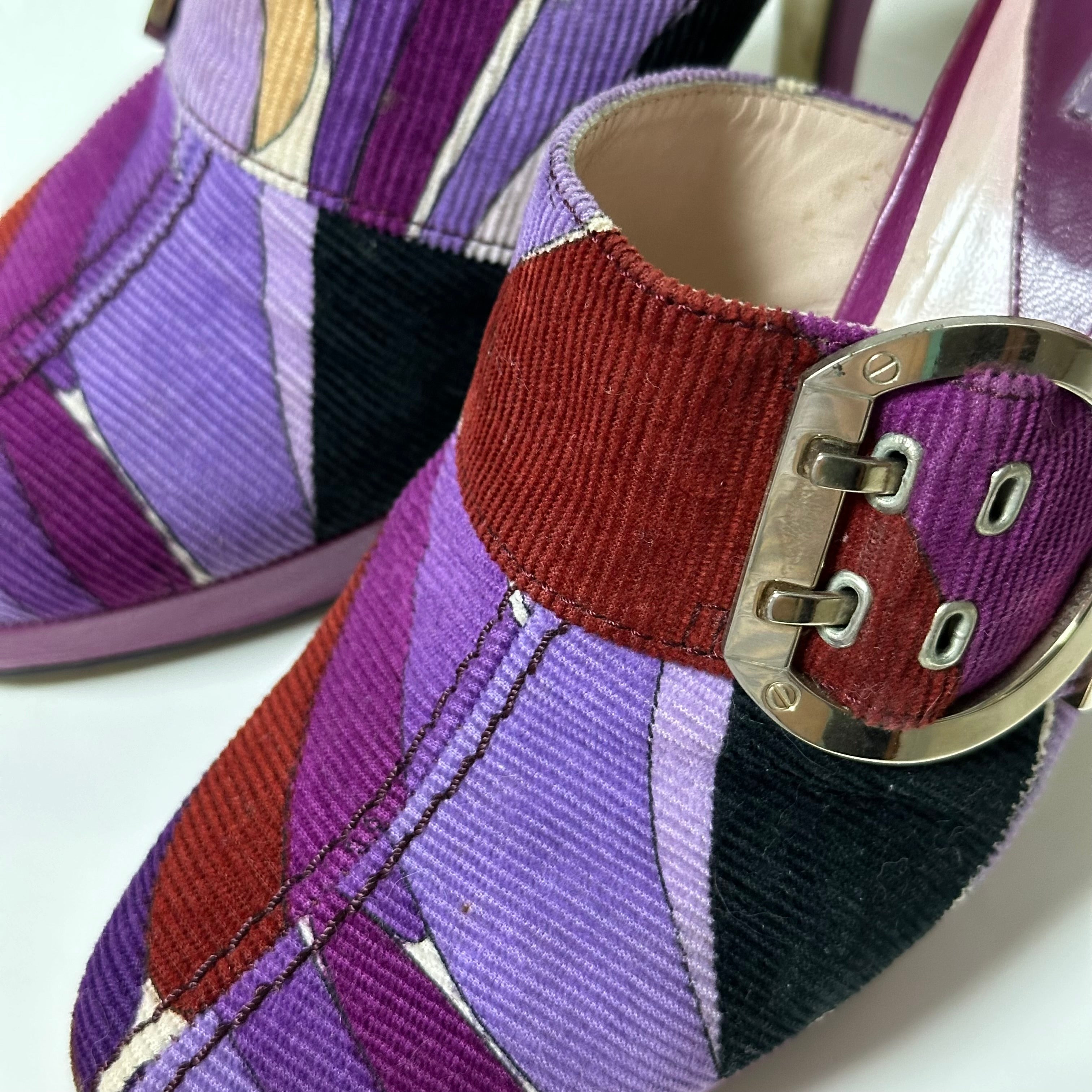 EMILIO PUCCI Fall Winter 2005 Corduroy Mules - 5