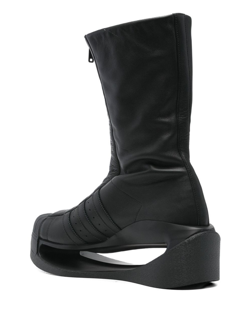 zip-front platform boots 3