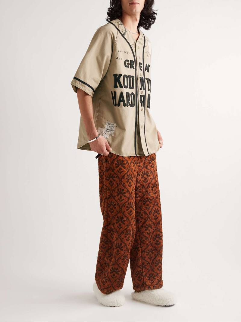 Kapital Printed Embroidered Cotton-Jersey Shirt outlook