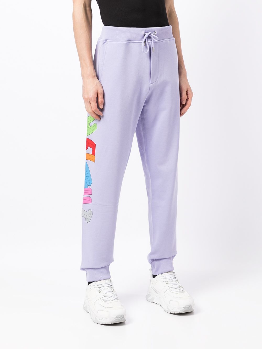 3D logo cotton track pants - 3