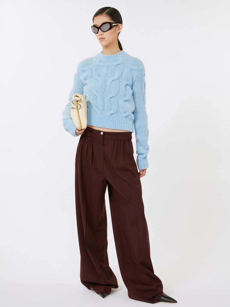 Sportmax QUITO Wide-fit stretch wool trousers outlook