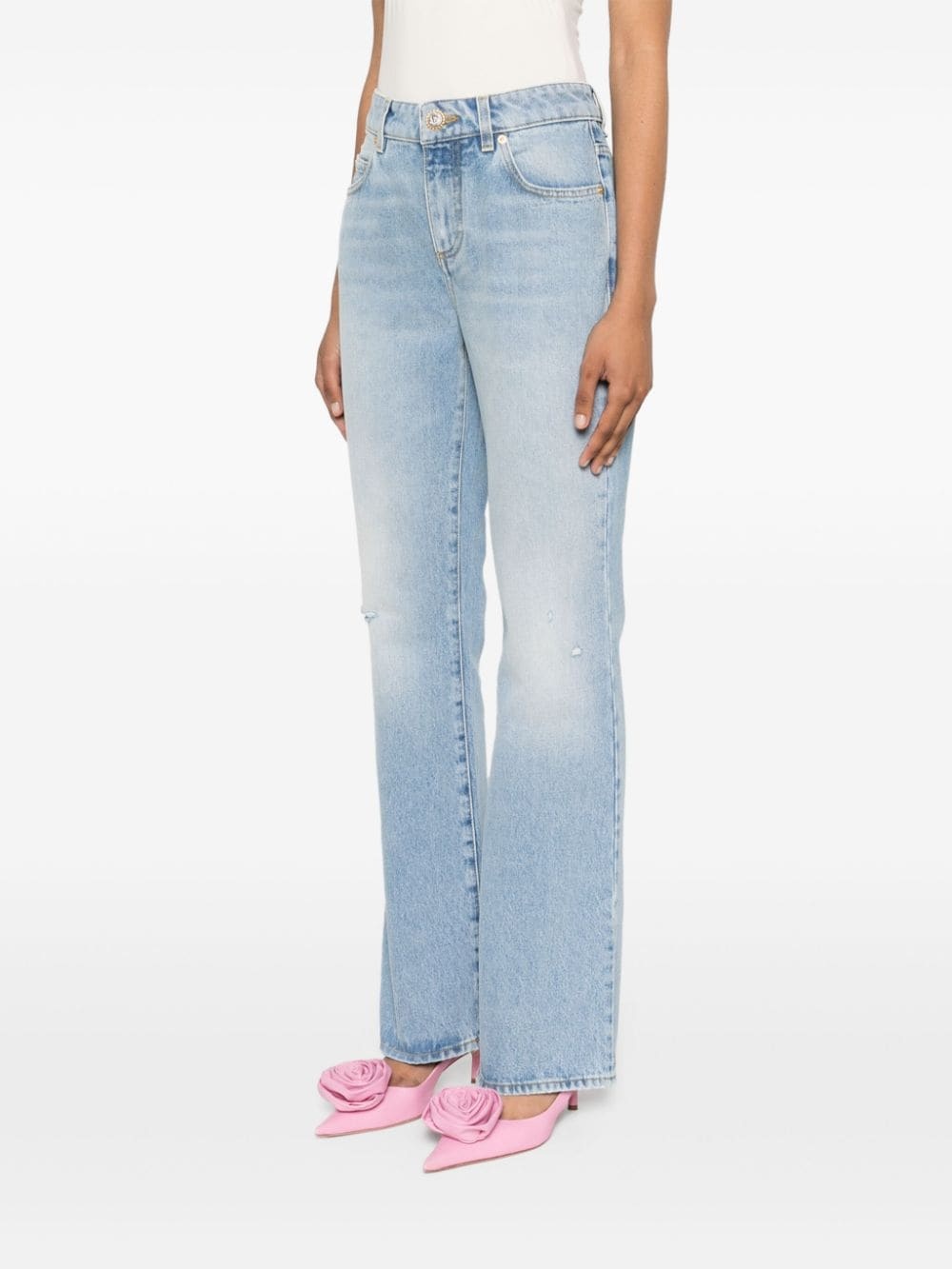 mid-rise flared jeans - 3