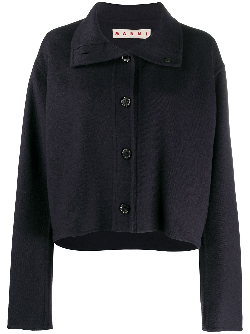 cropped buttoned jacket - 1