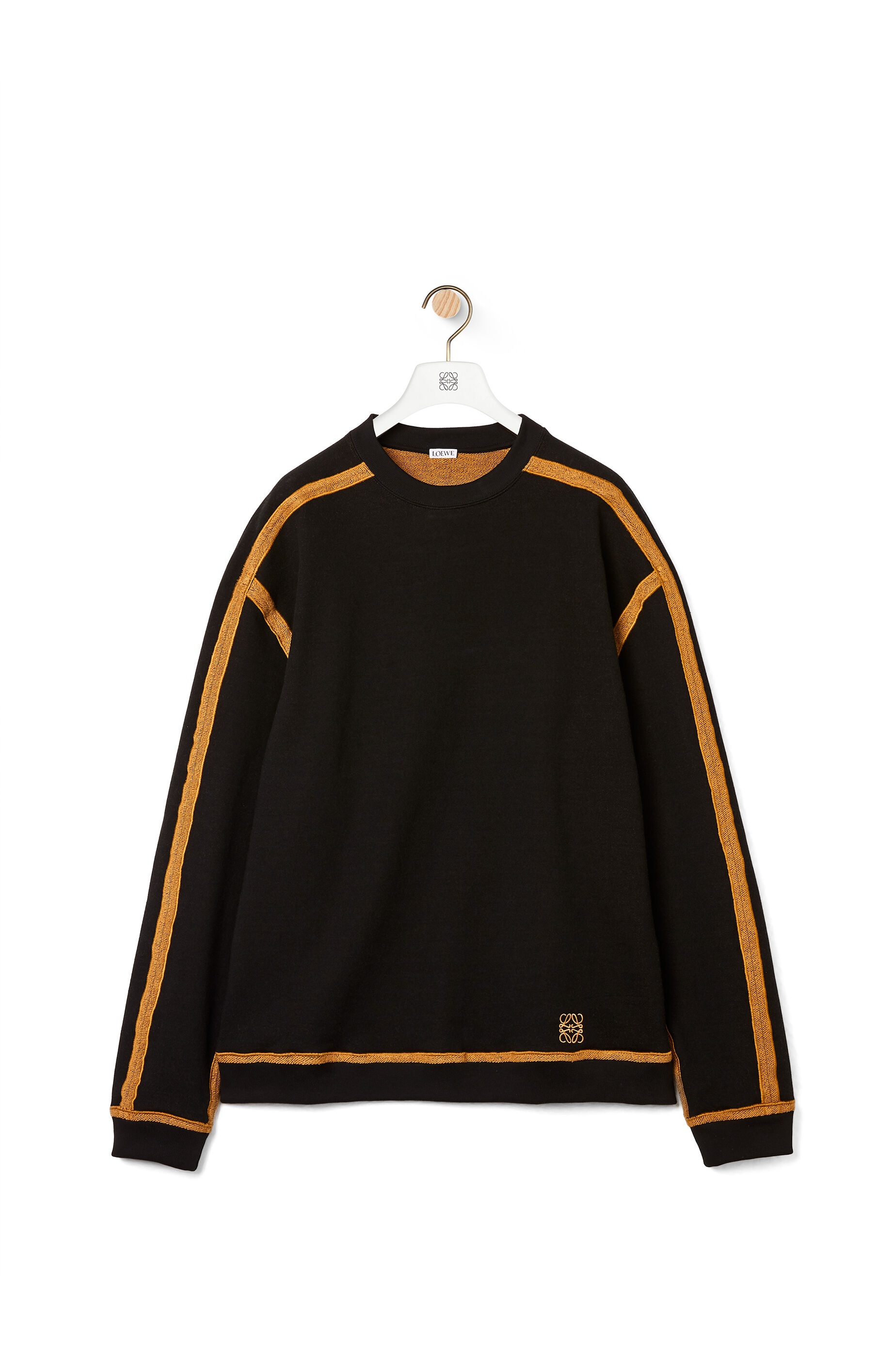 Anagram embroidered oversize sweatshirt in cotton - 1