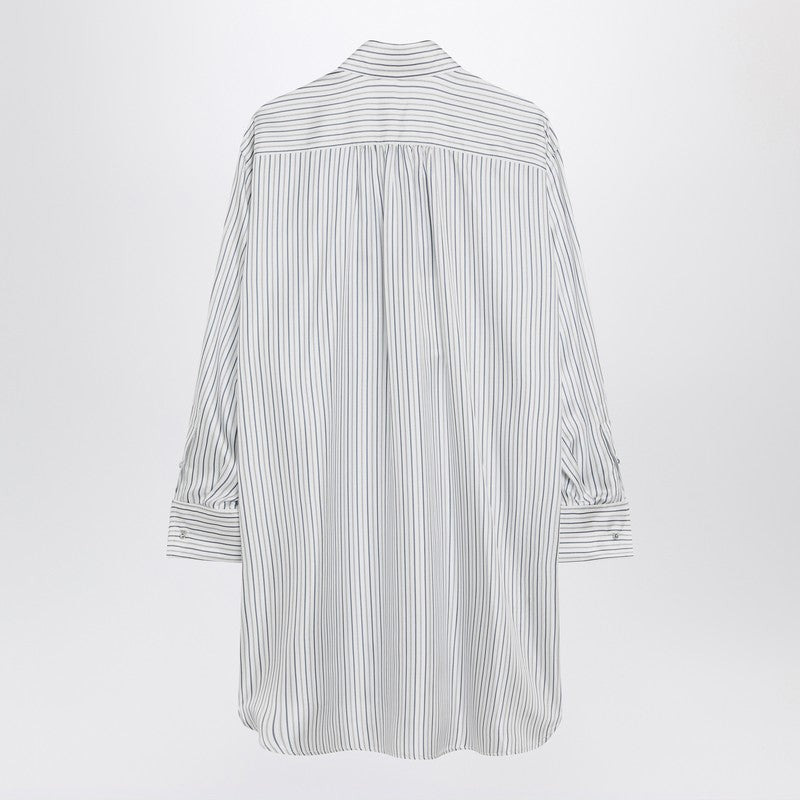 Max Mara Oversized Striped Silk Shirt Women - 2