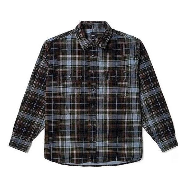 Vans Mayhill Long Sleeve Buttondown Shirt 'Black' VN000AATKY8 - 1