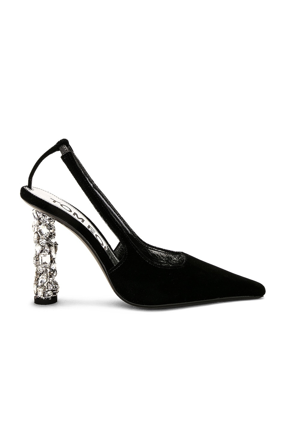 Bejeweled 105 Velvet Slingback Pump - 1