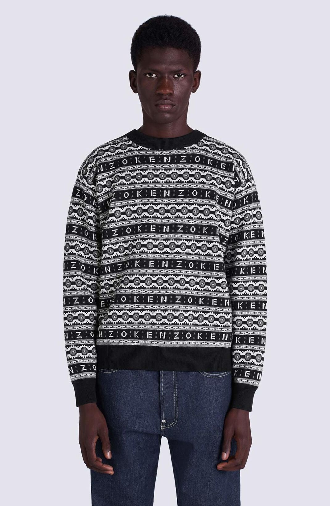 Merino wool jacquard jumper - 5