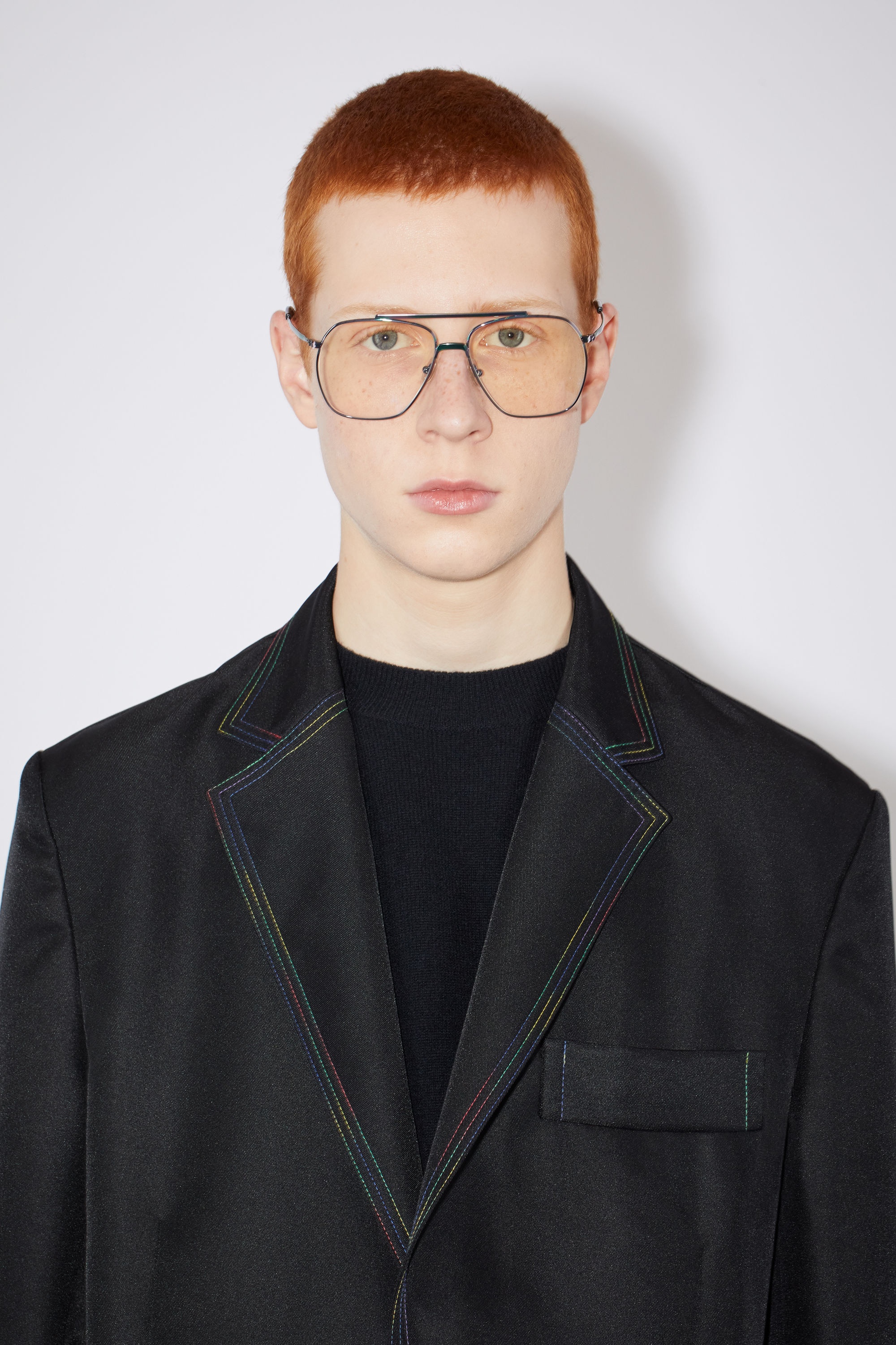 Unlined suit jacket - Black - 5