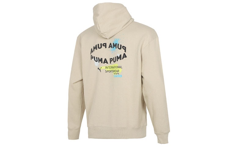 PUMA Oversize Trend Graphic Logo Hoodie 'Beige' 536061-64 - 2