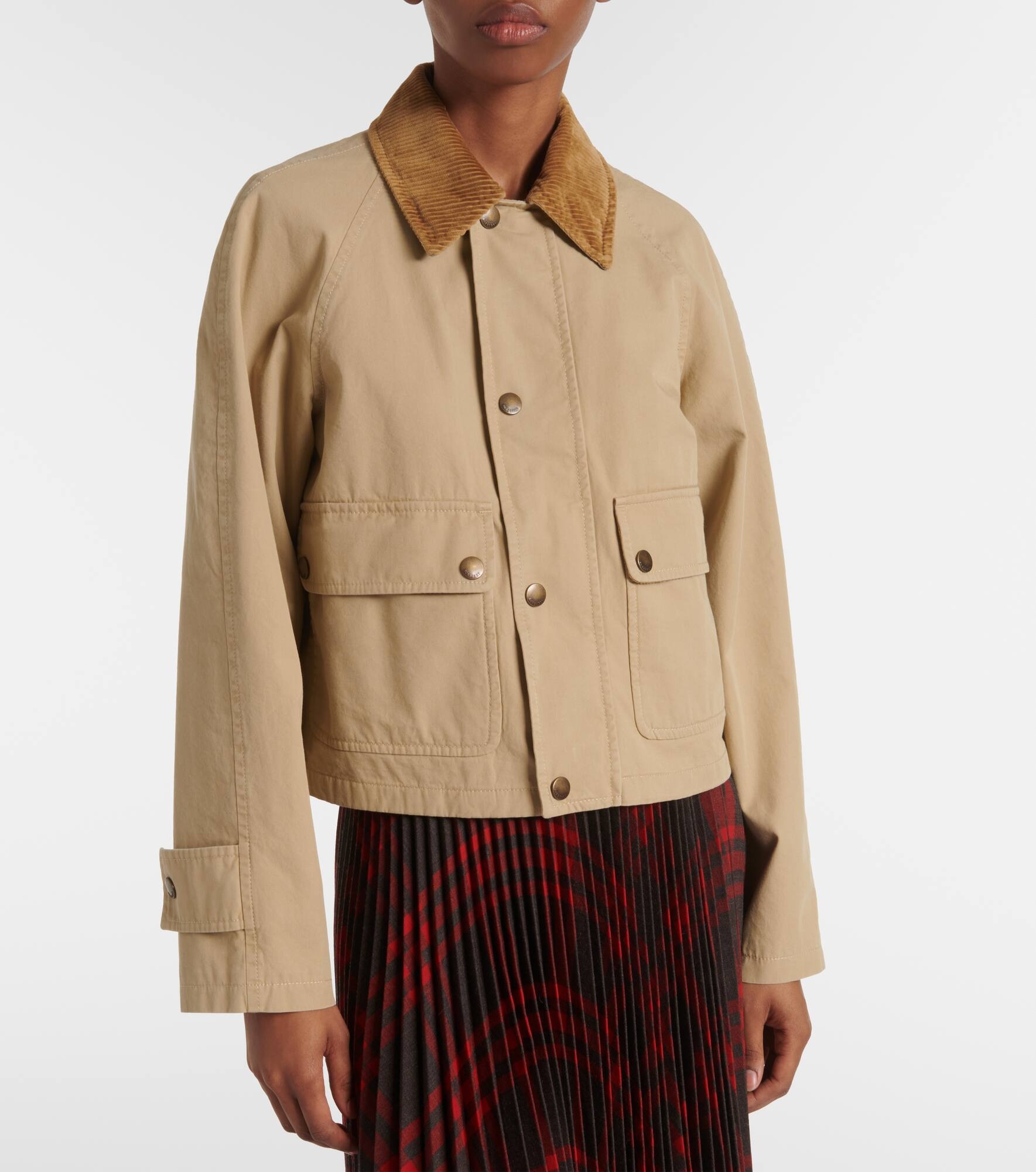Cotton gabardine jacket - 6