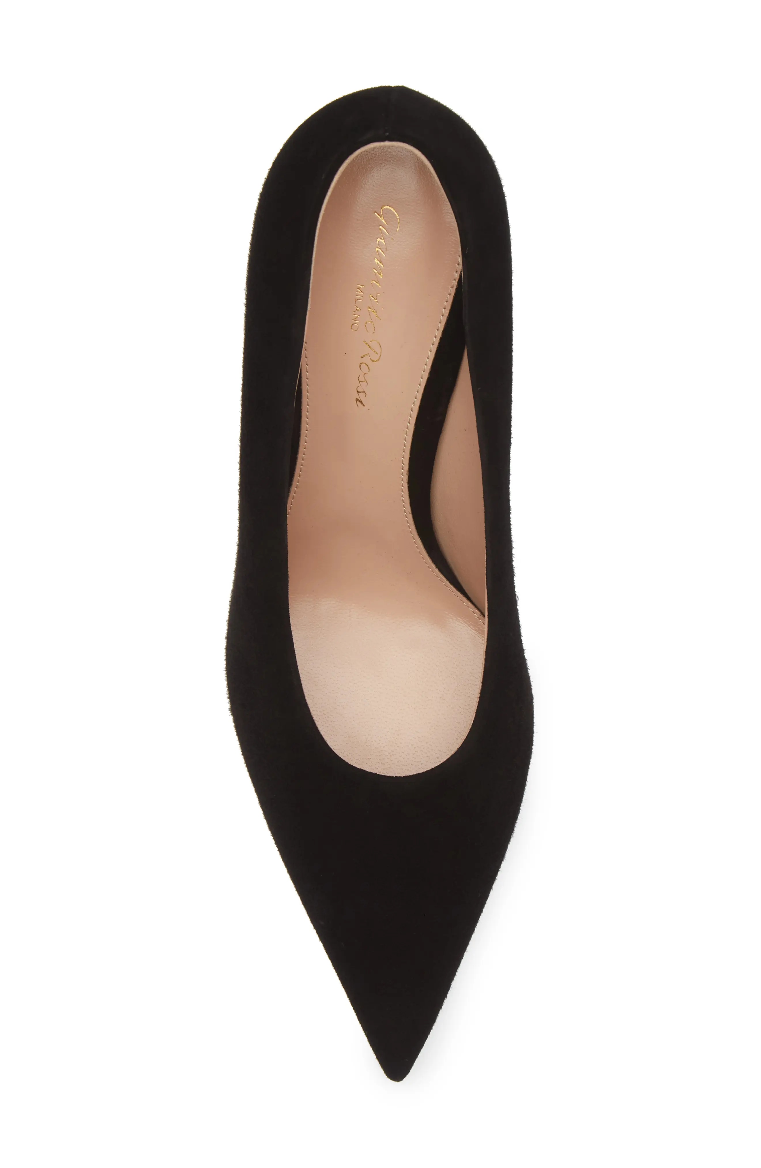 Pointed Toe Suede Pump - 5