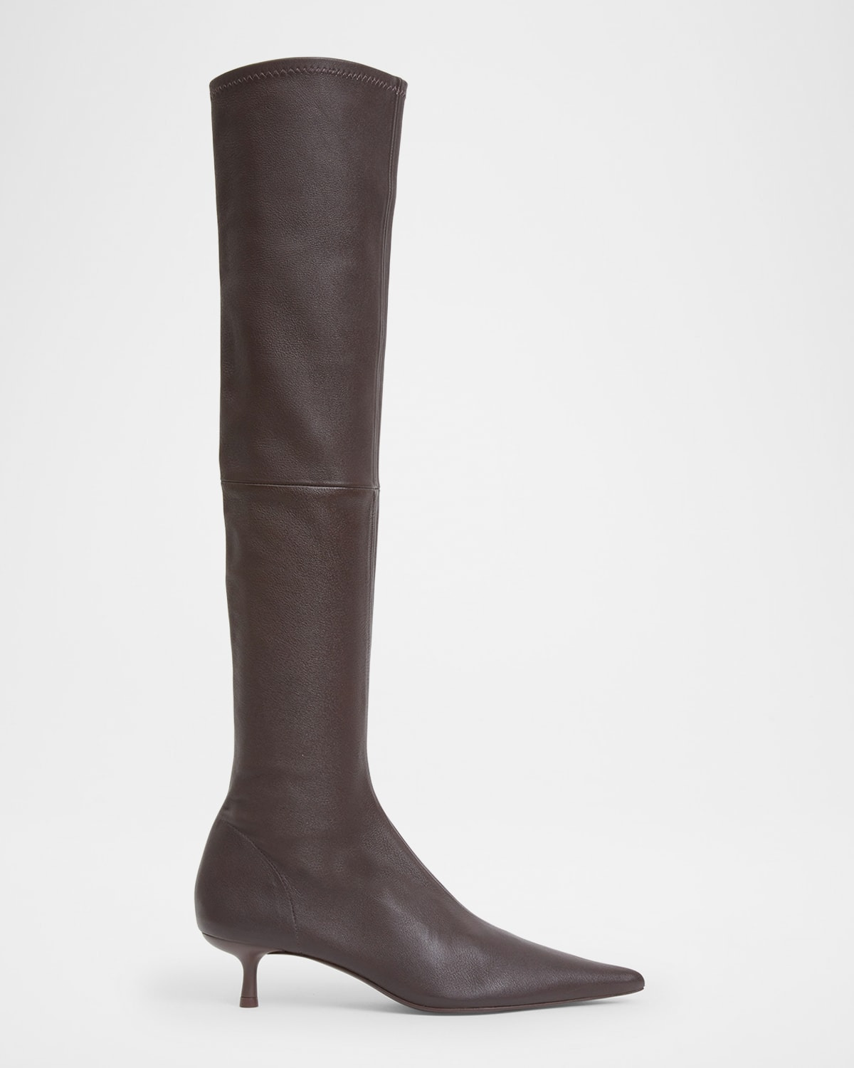 Joni Stretch Leather Over-The-Knee Boots - 1