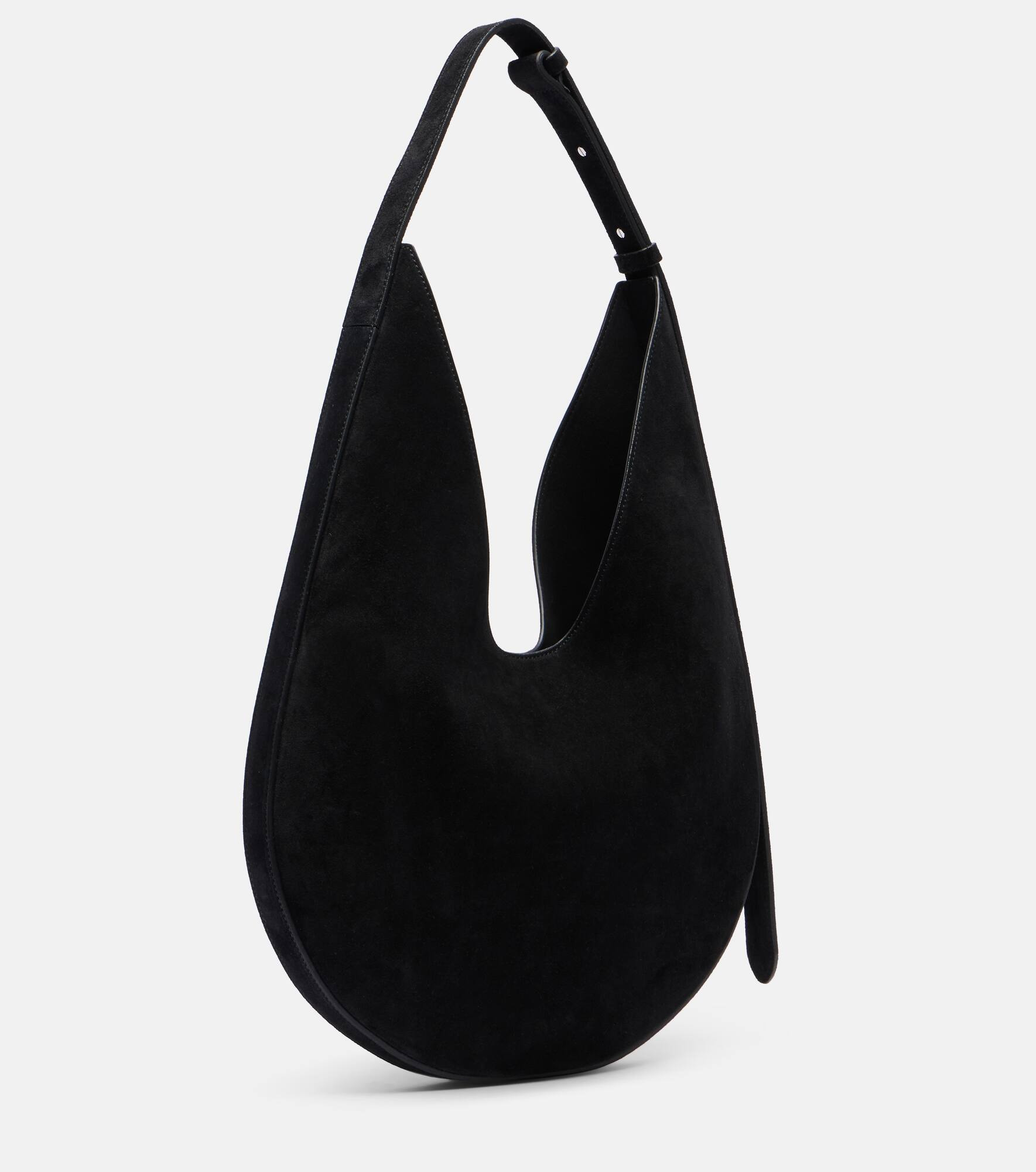 Medium suede shoulder bag - 4