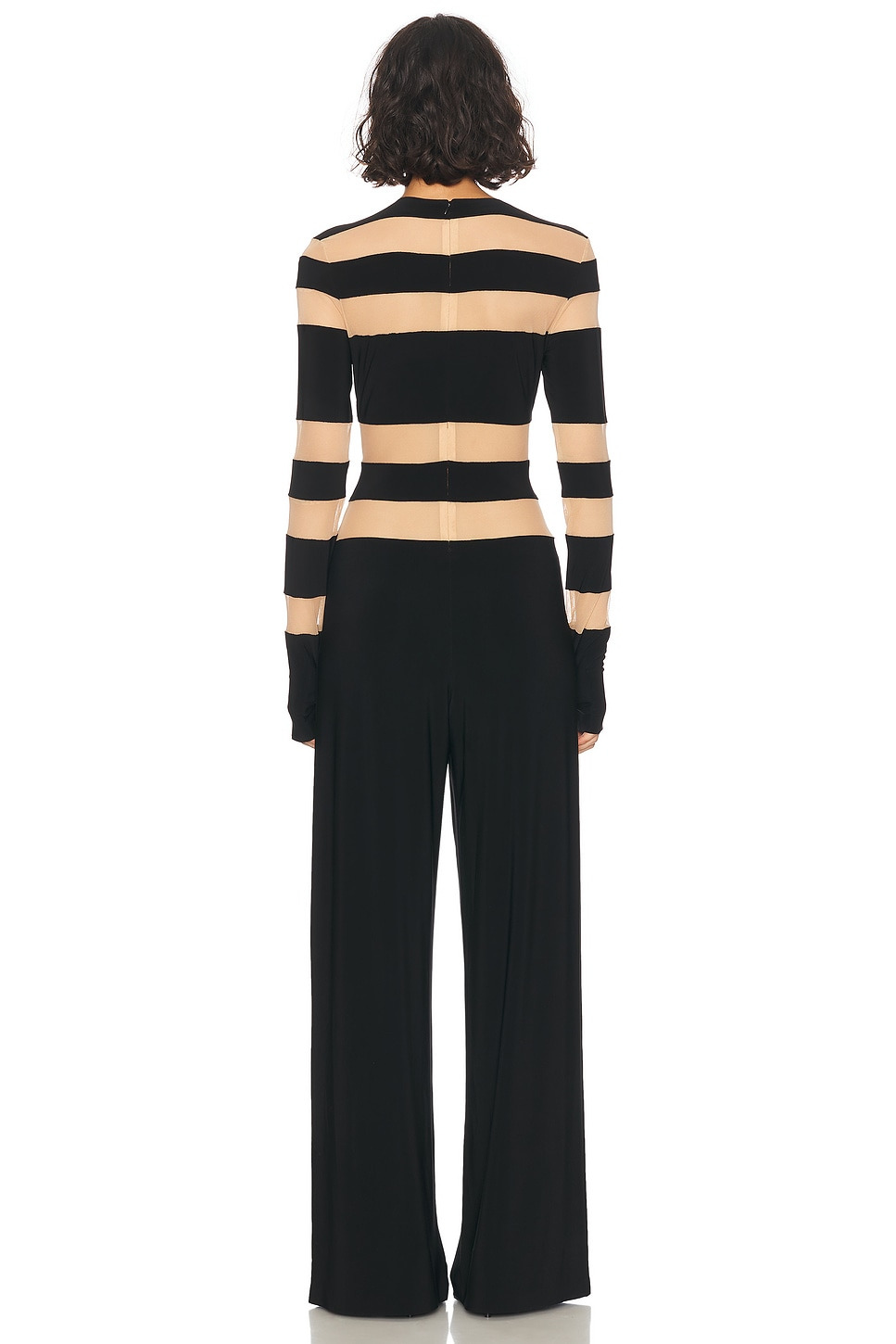 Spliced Straight Leg Jumpsuit - 3