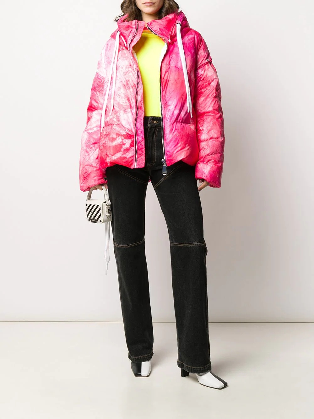 tie-dye padded jacket - 2