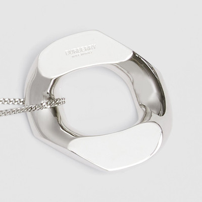 Burberry Palladium-plated Chain-link Necklace outlook