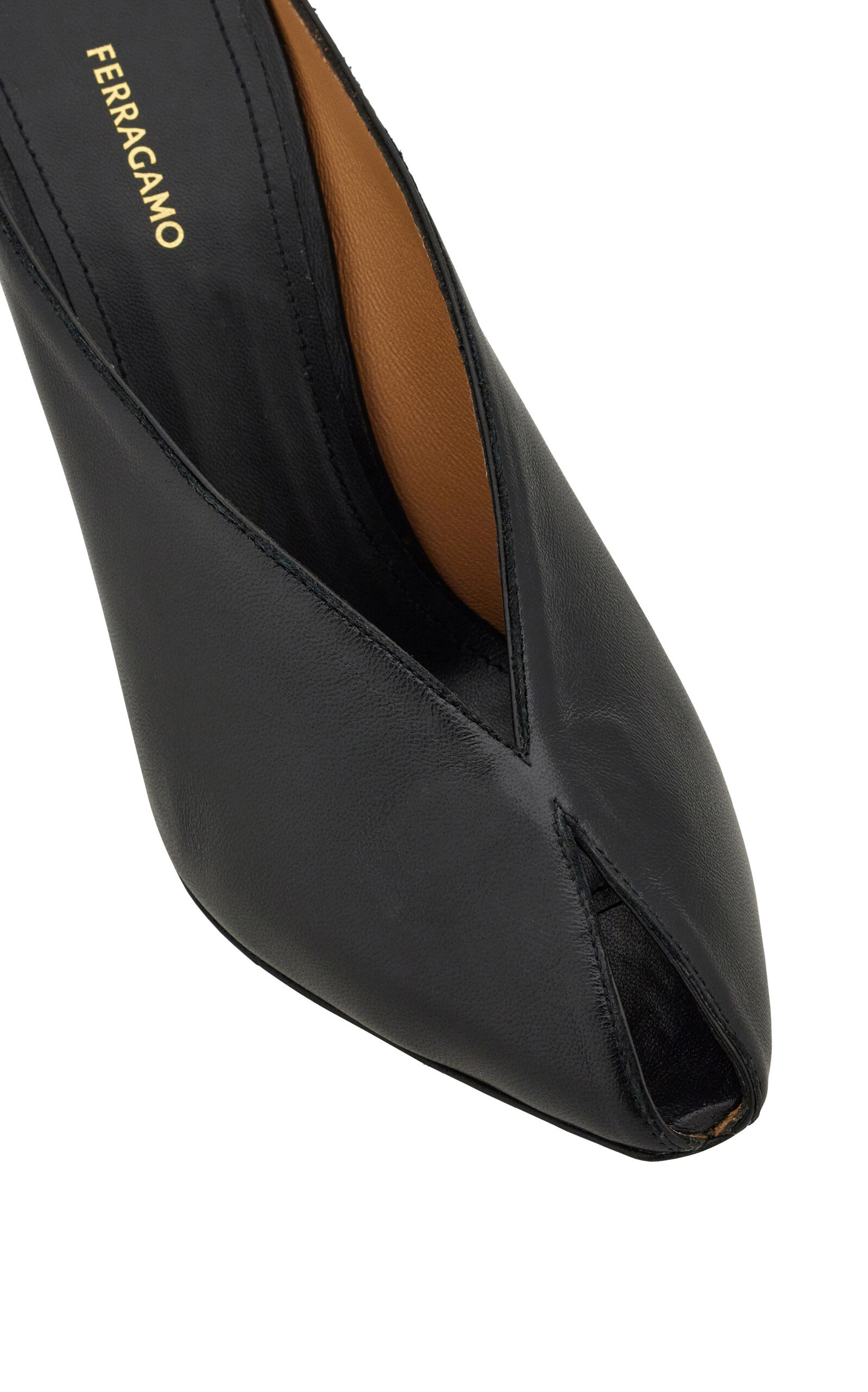 Alicia Leather Wedges Mules black - 7