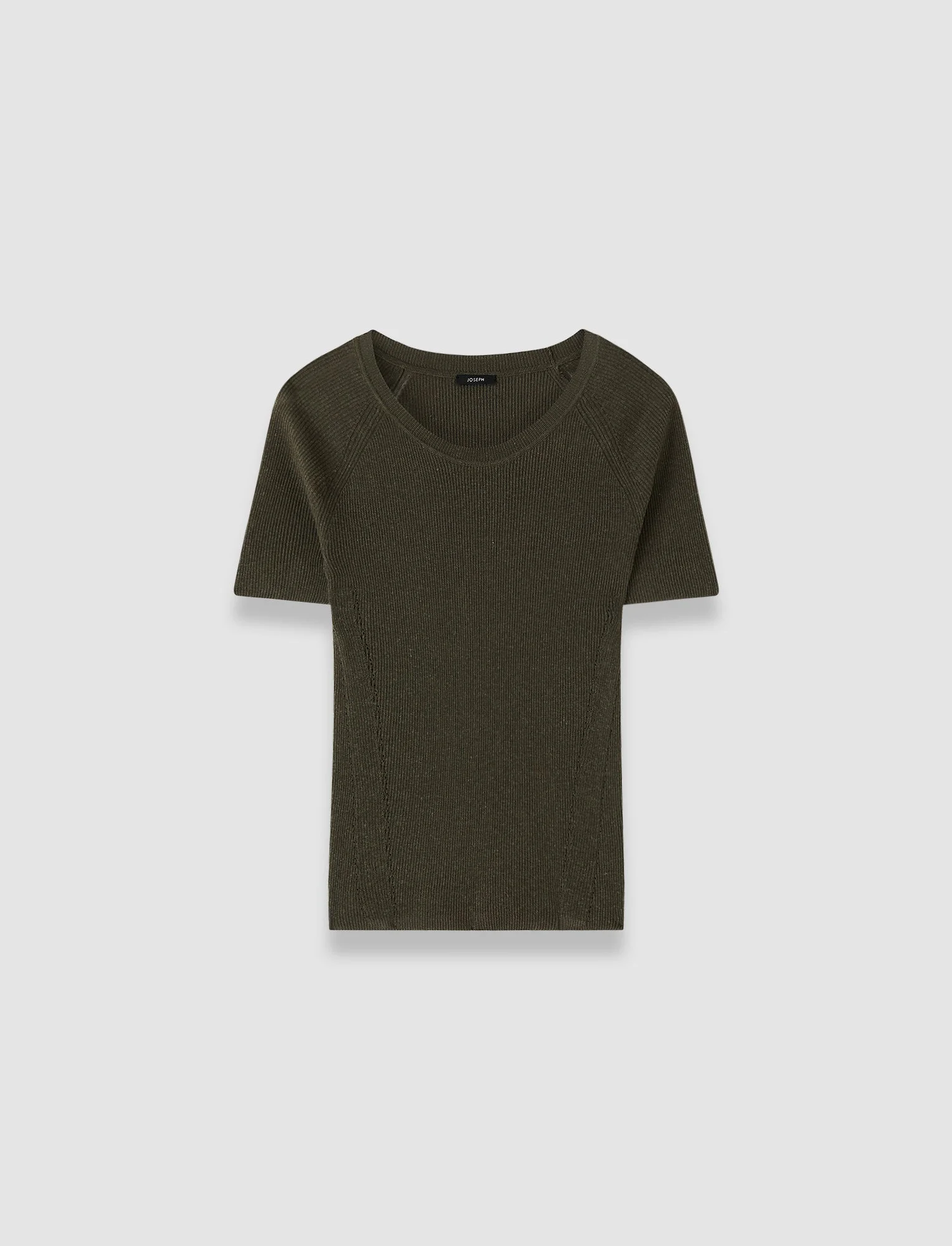 Belarb Linen Blend Knit T-Shirt - 1