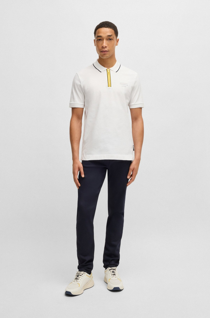 BOSS PORSCHE X BOSS STRETCH-COTTON POLO SHIRT outlook