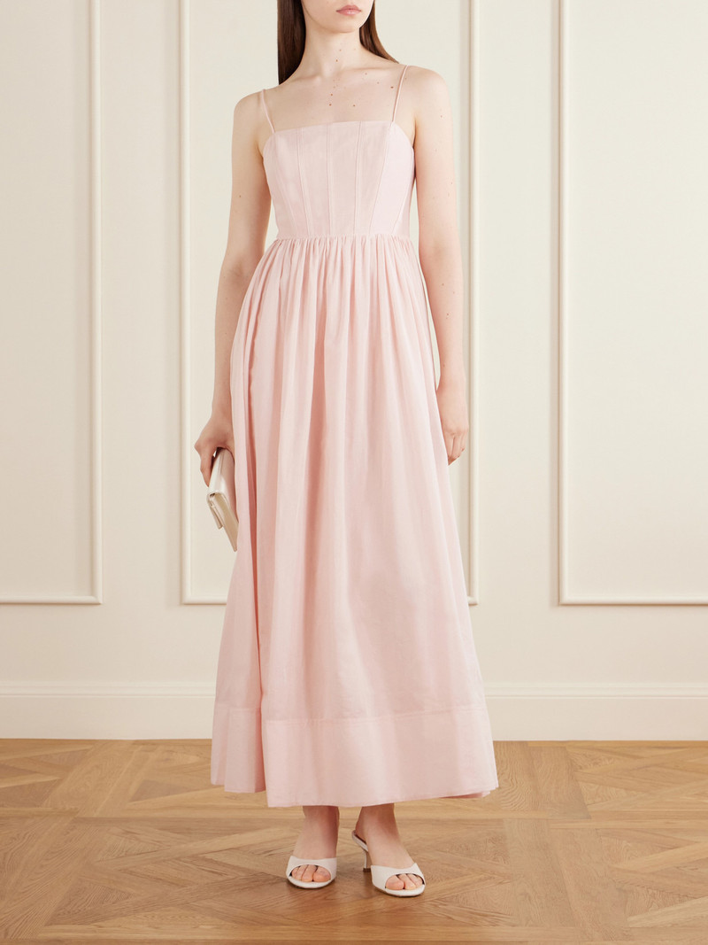 Aje. Rosie Silk And Cotton-blend Maxi Dress outlook