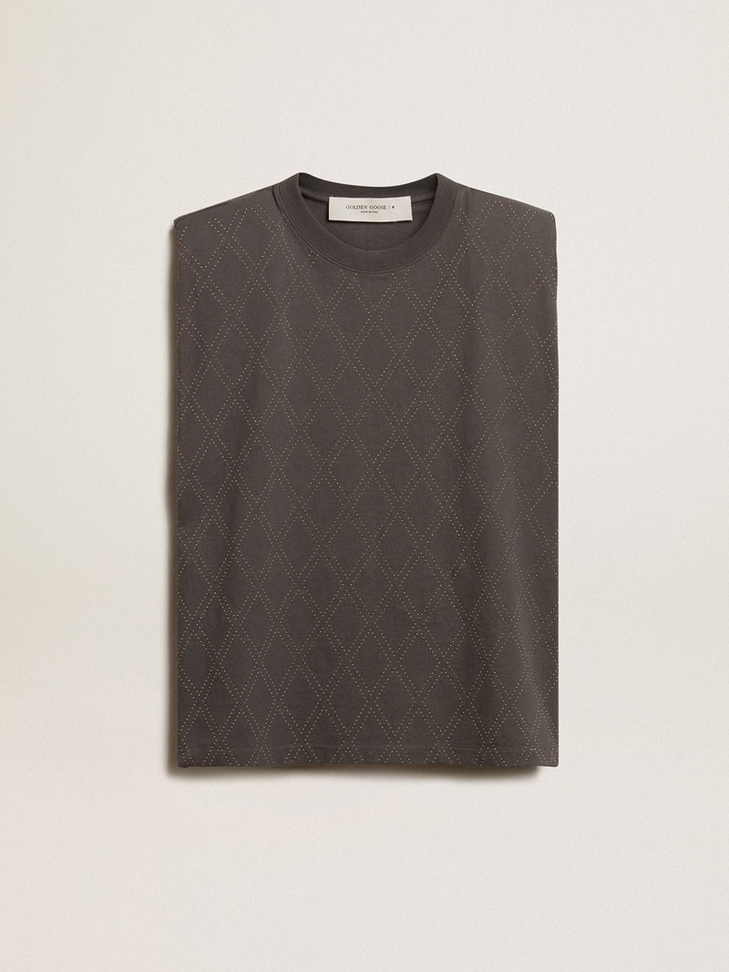 Anthracite 회색 sleeveless 티셔츠 - 1
