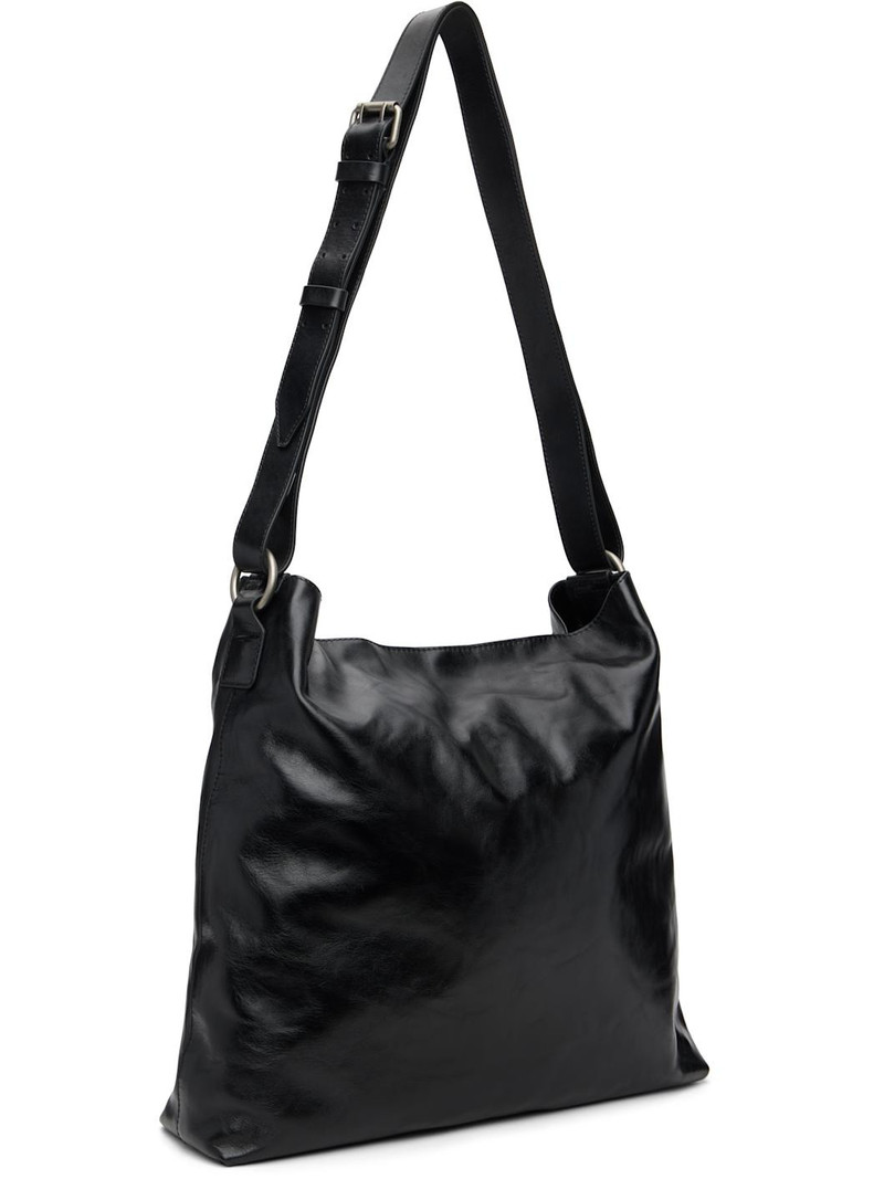 Dries Van Noten Black Leather Messenger Bag outlook