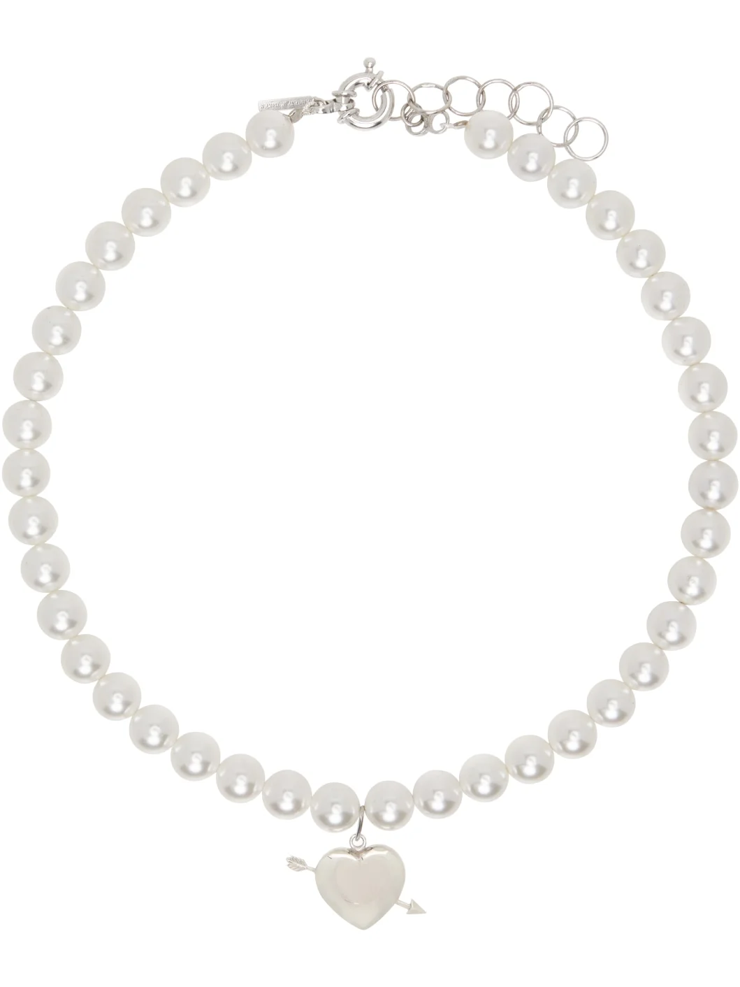 Charm Faux-Pearl Necklace - 1