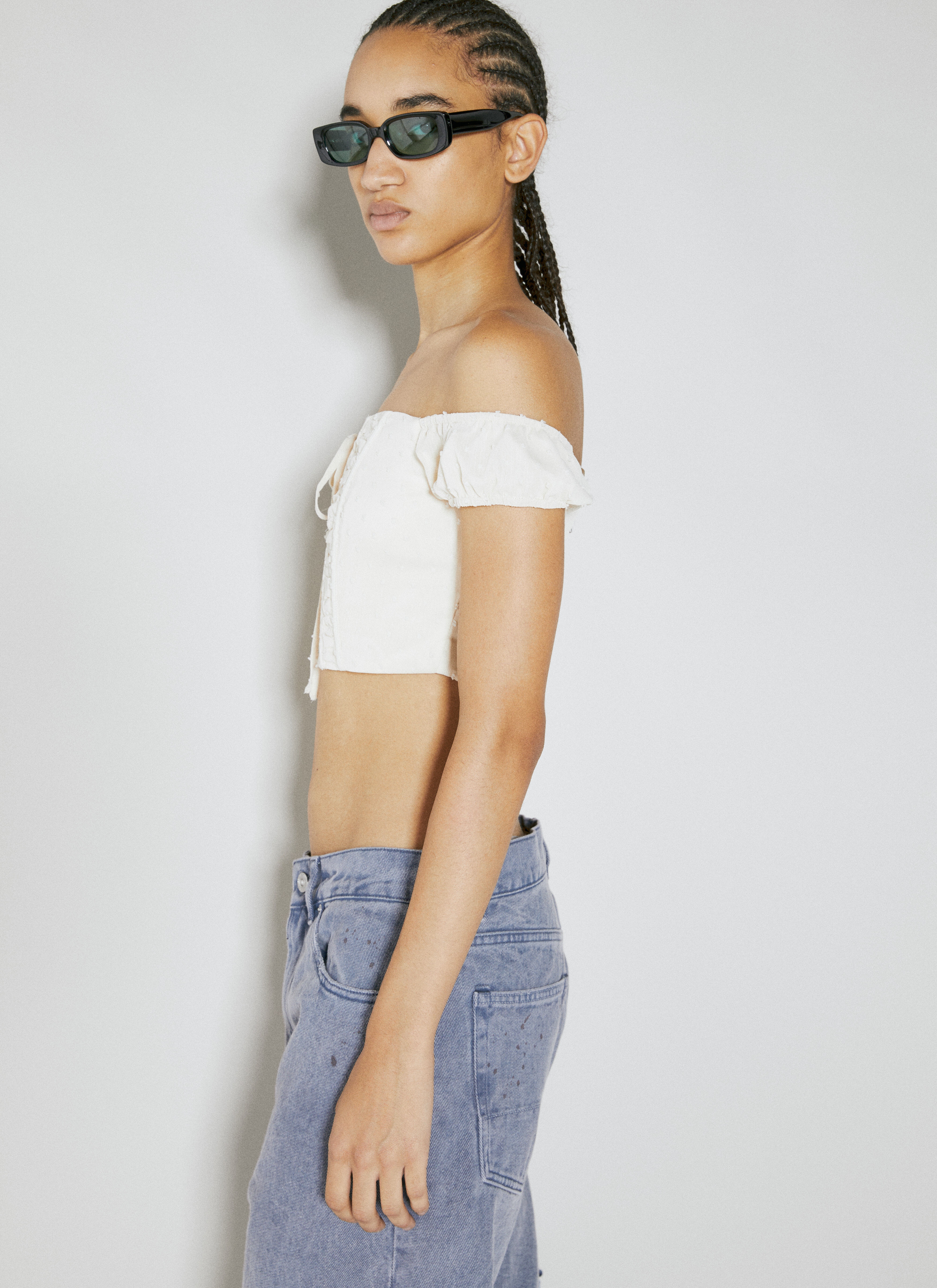 Lace Corset Crop Top - 4