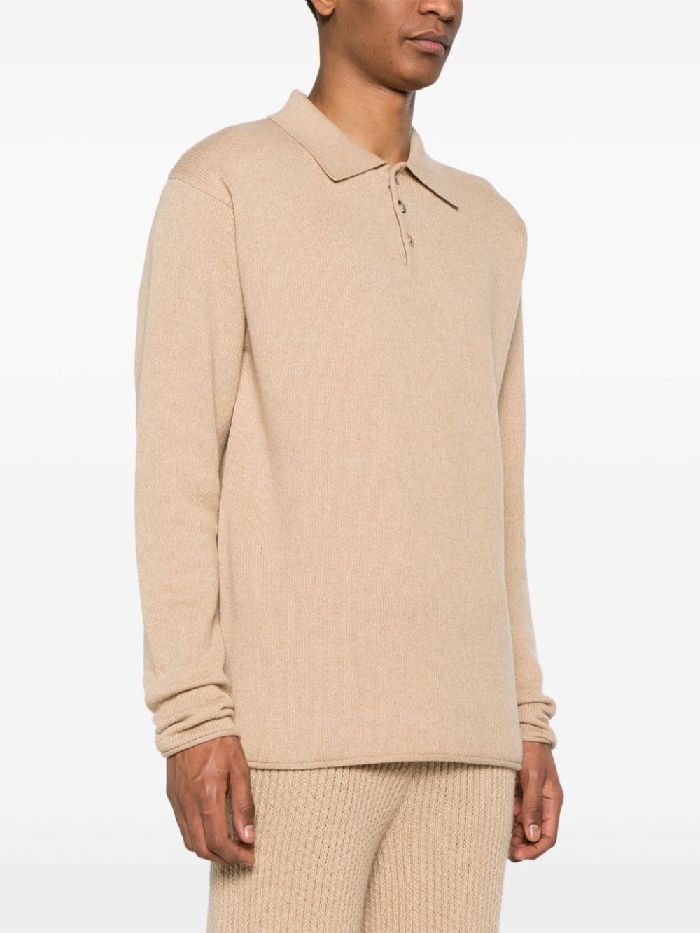Finest ribbed polo top - 3