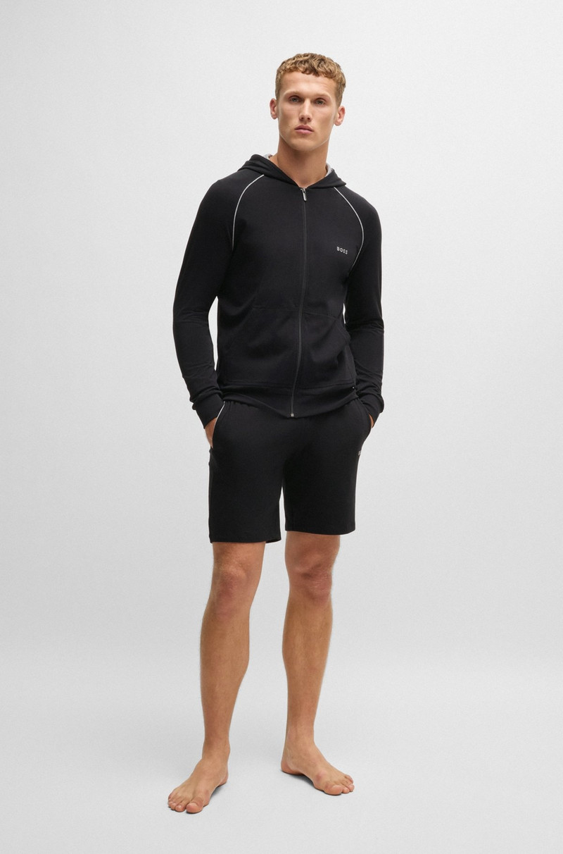 BOSS STRETCH-COTTON REGULAR-FIT SHORTS WITH LOGO DETAIL outlook