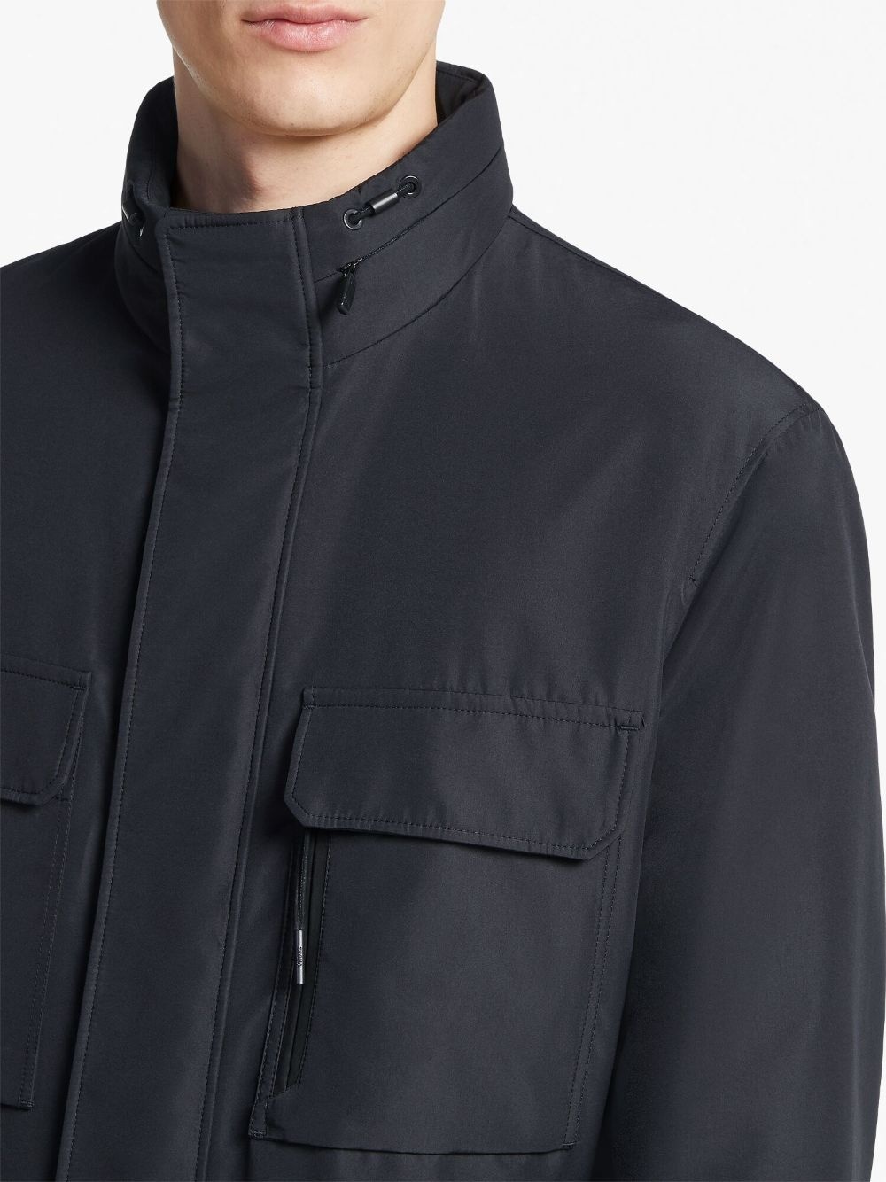 high-neck field jacket - 5