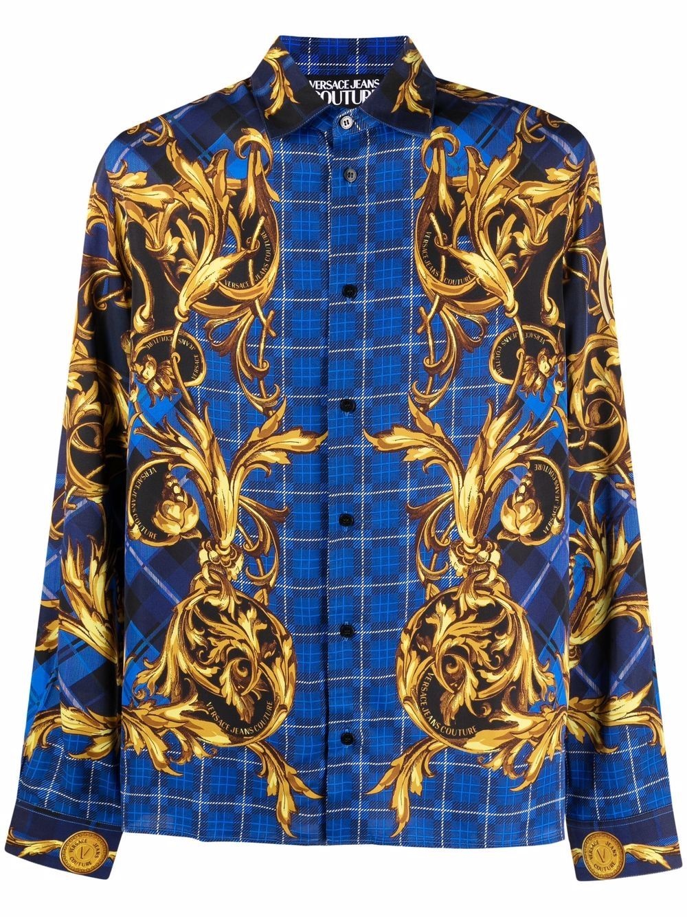 baroque-print shirt - 1