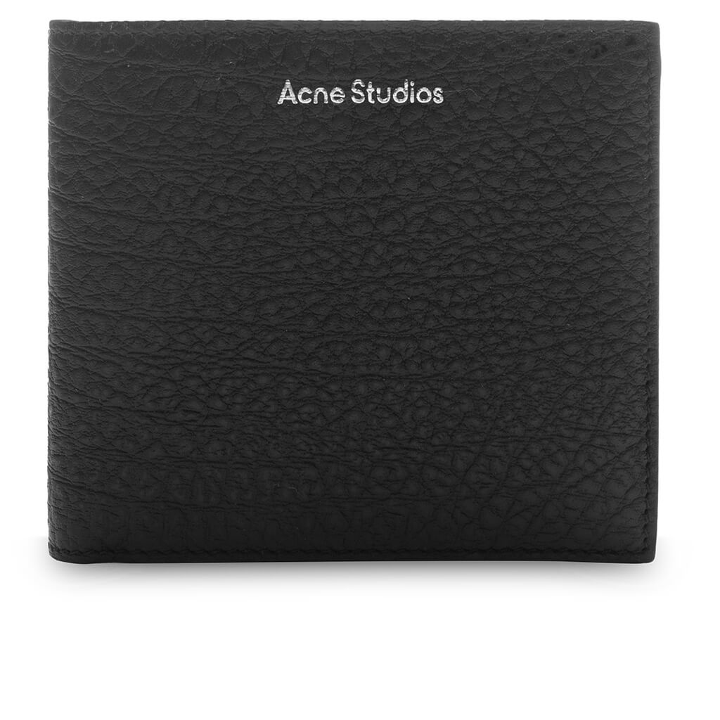 FOLDED LEATHER WALLET FN-UX-SLGS000286 - BLACK - 1
