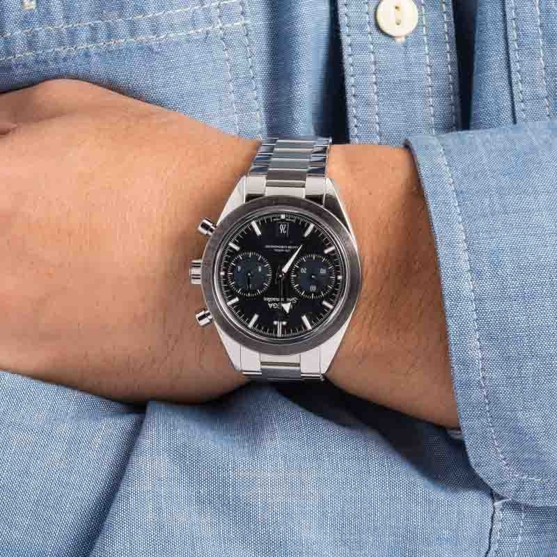 Omega Speedmaster '57 Blue Chronograph Dial - 5