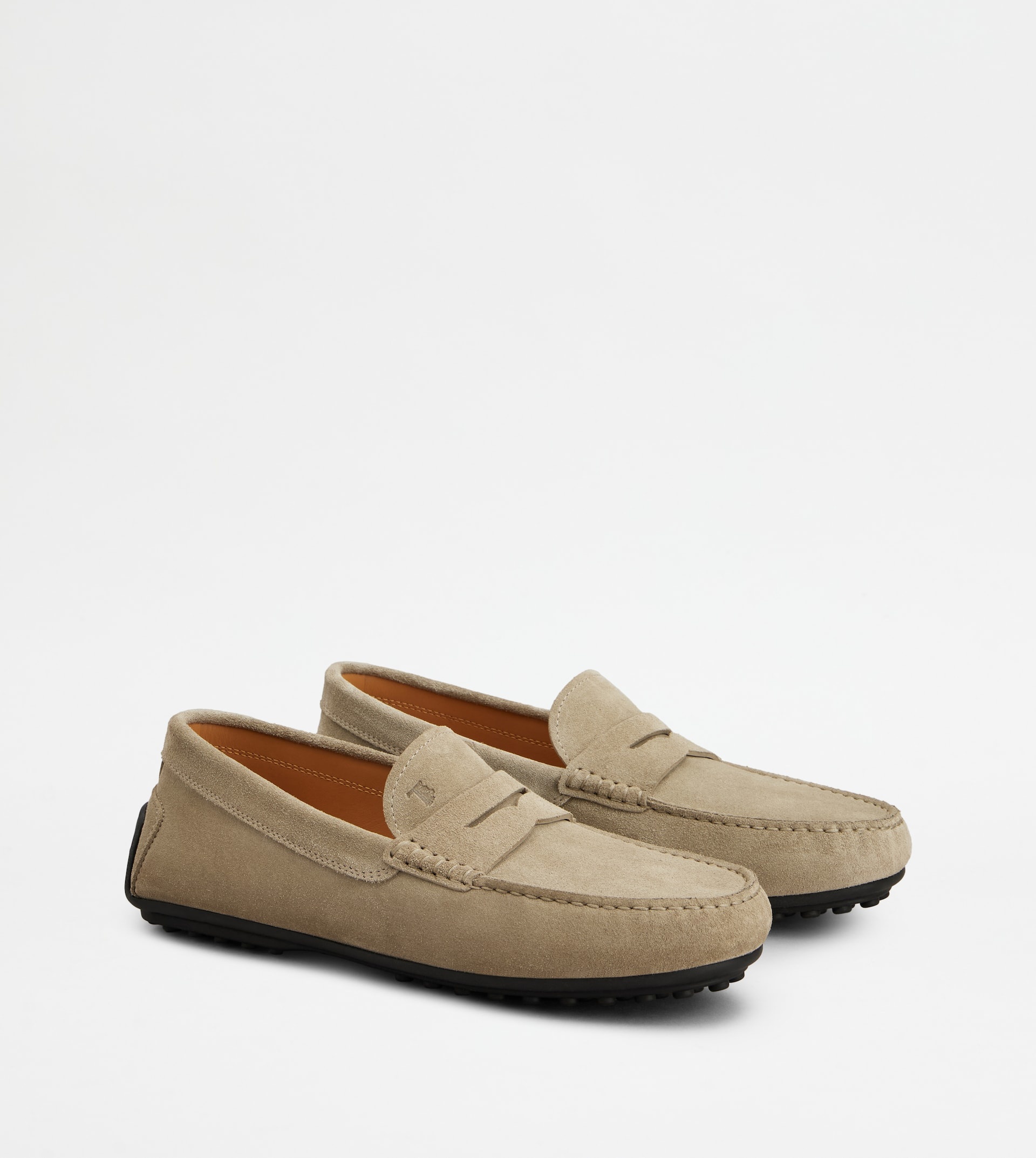 CITY GOMMINO DRIVING SHOES IN SUEDE - BEIGE - 2