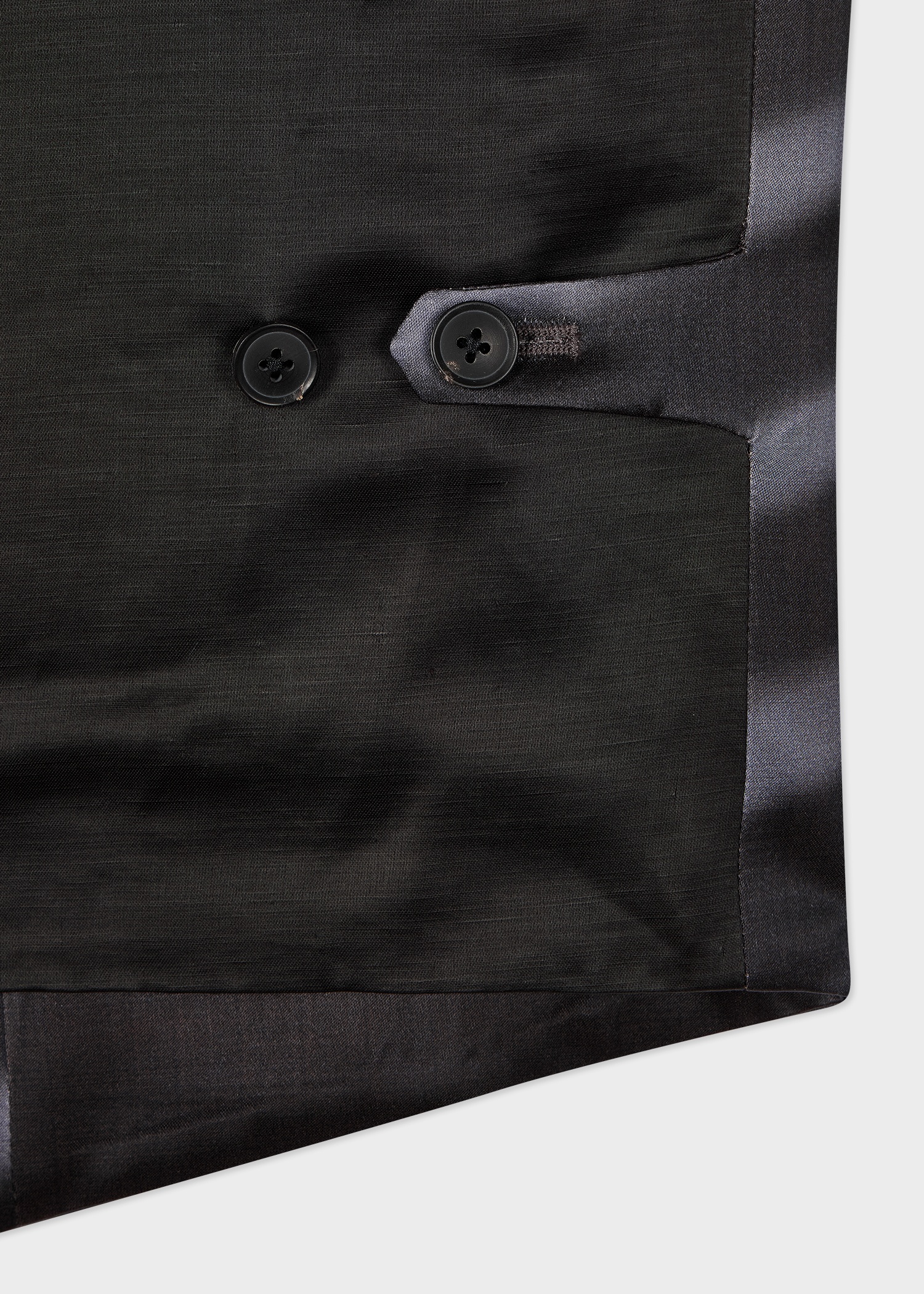 Charcoal 'Morning Light' Viscose-Wool Waistcoat - 4
