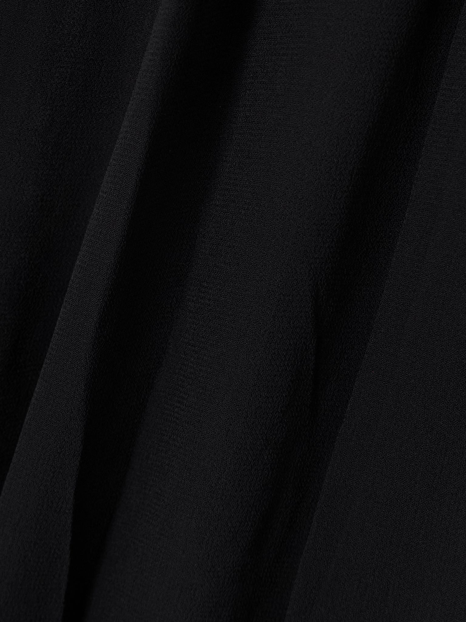 Bess gathered georgette mini dress Black - 4